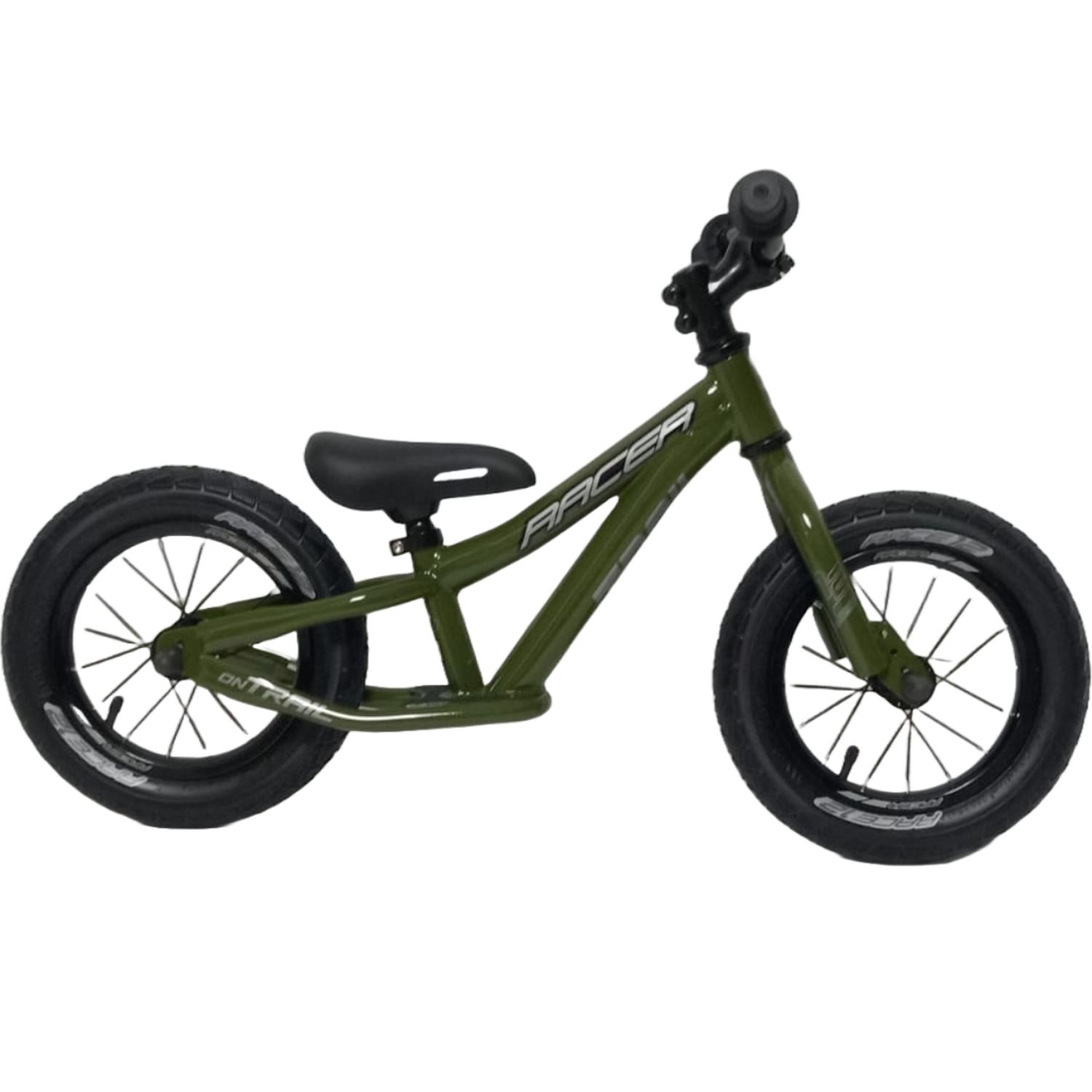 BICICLETAS RIN 12 DE BALANCEO ON-TRAIL RACE C/REPOSAPIES VERDE MILITAR