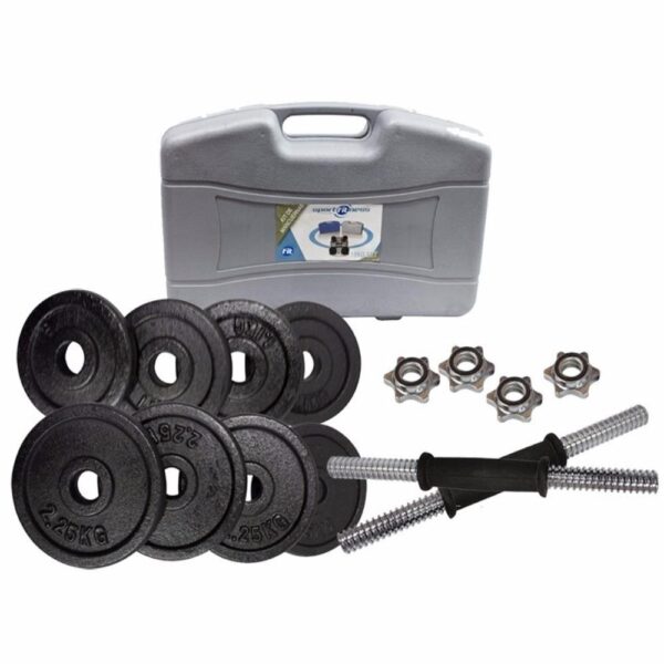 Kit Mancuernas 18 Kg Sport Fitness Negro