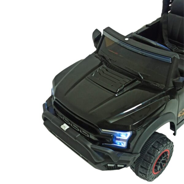 CARRO BATERIA JEEP SEIS LLANTAS BBJ NEGRO