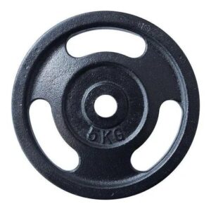 Disco Estándar Con Agarre 5 Kg 1" Sport fitness Negro