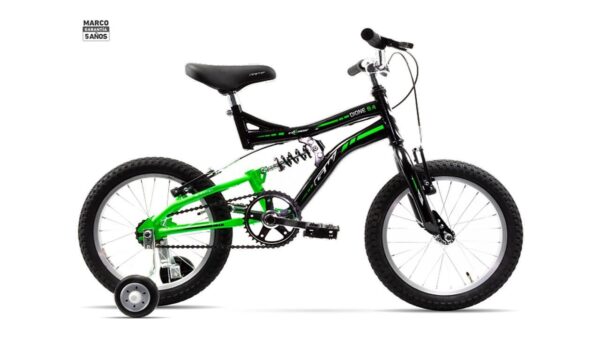 Bicicleta Mtb Rin 16 Suspensión Dione Gw Verde