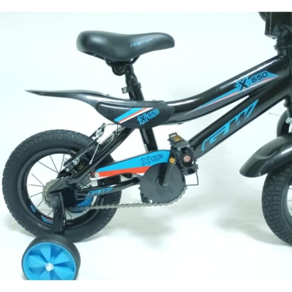 Bicicleta rin 12 gw txt650 super negro-azul - Imagen 3