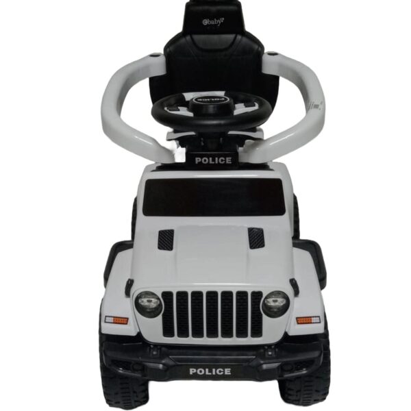 PASEADOR MEGA CAR POLICIA EBABY USB BLANCO - Imagen 3