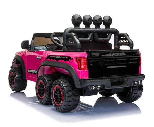 Carro Eléctrico Montable Jeep Fucsia - Imagen 4