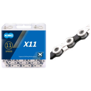 CADENA 11V 1/2*11/128 118LX11 SILVER/BACK KMC