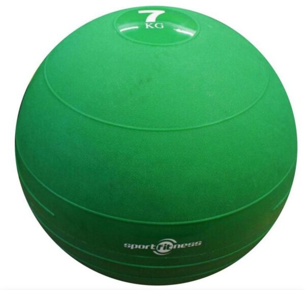 Balon De Peso 7kg Caucho Sport Fitness Verde - Imagen 5