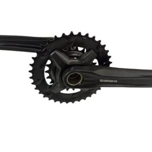Doble Plato Altus Hollowtech Shimano Negro