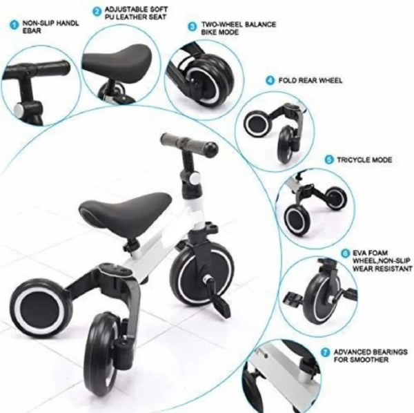 Triciclo para bebes 3 en 1 - Imagen 3