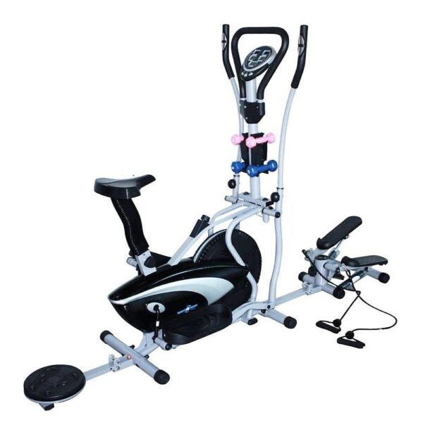 Elíptica Super Combo Sport Fitness Gris con Negro
