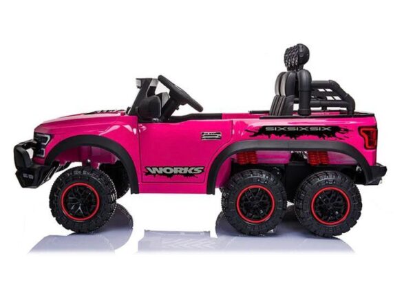 Carro Eléctrico Montable Jeep Fucsia - Imagen 3