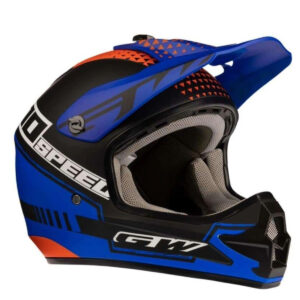 CASCO BMX GW JUNIOR ABS NEGRO/AZUL TALLA M