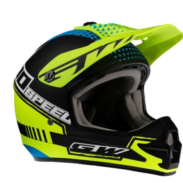 CASCO BMX GW JUNIOR ABS NEGRO/AMARILLO TALLA S