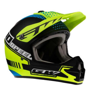 CASCO BMX GW JUNIOR ABS NEGRO/AMARILLO TALLA XS