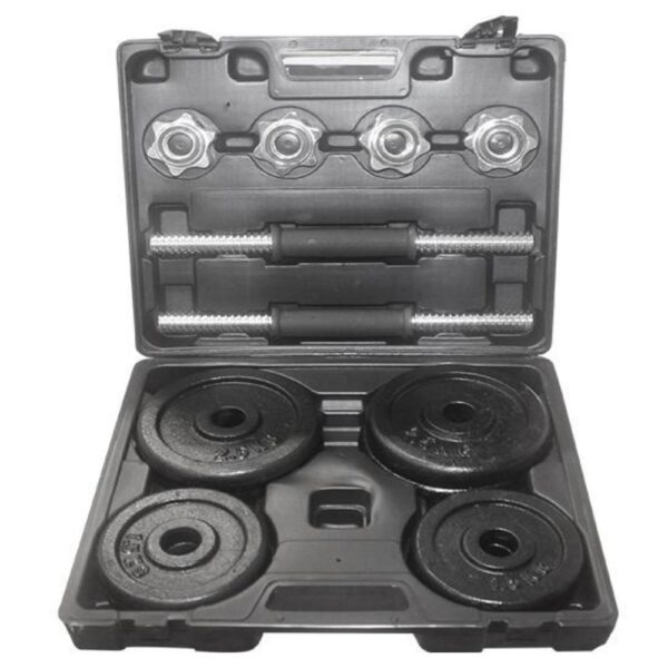 Kit Mancuernas 20 Kg Sport Fitness Negro