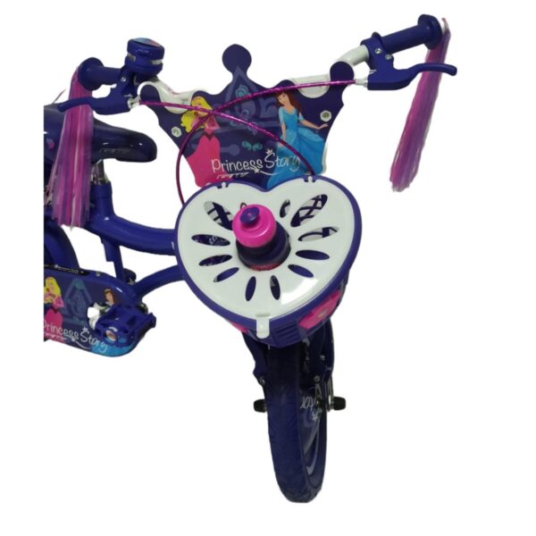Bicicleta Rin 12p Princess Story Gw Morada - Imagen 2