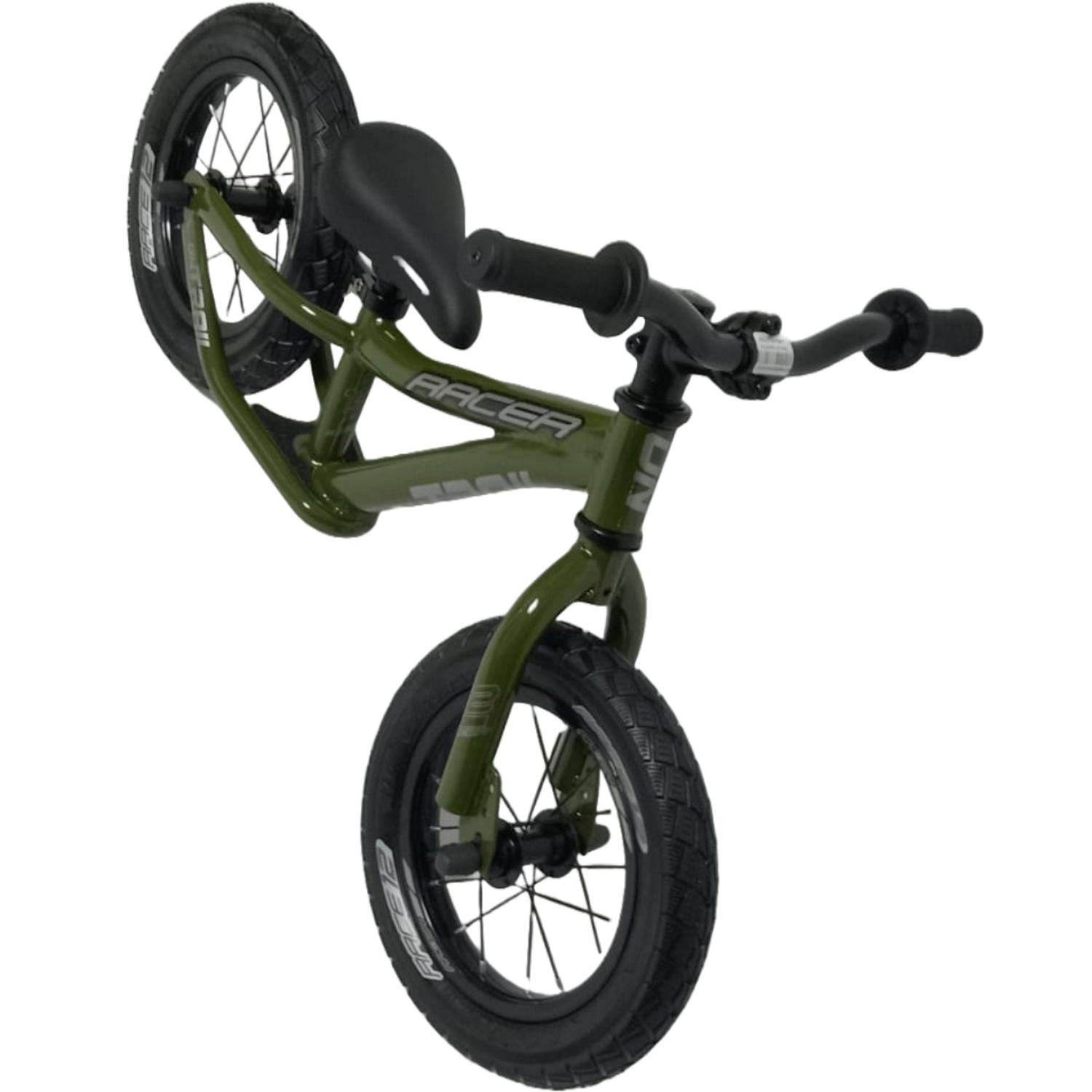 BICICLETAS RIN 12 DE BALANCEO ON-TRAIL RACE C/REPOSAPIES VERDE MILITAR - Imagen 2