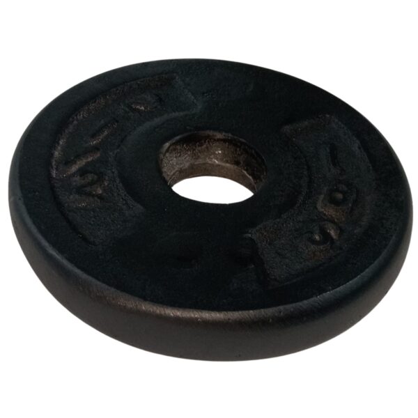 Disco De 2.5 Libras Acero Fundido De 1" Negro - Imagen 2