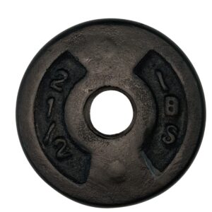 Disco De 2.5 Libras Acero Fundido De 1" Negro