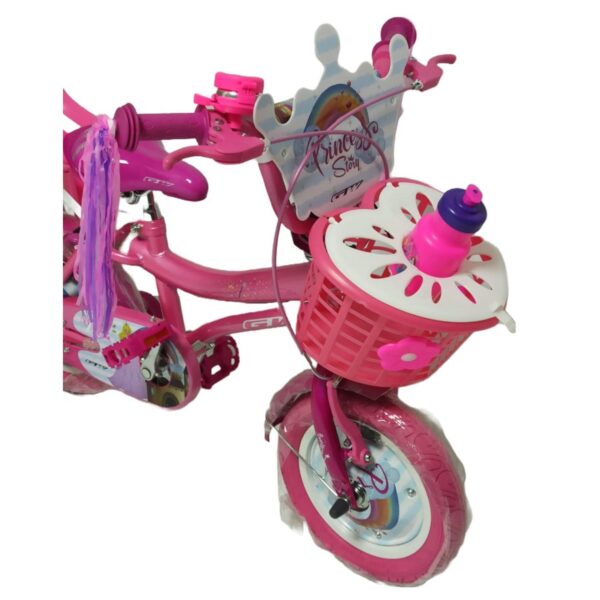 Bicicleta Rin 12p Princess Story Gw Rosada - Imagen 2