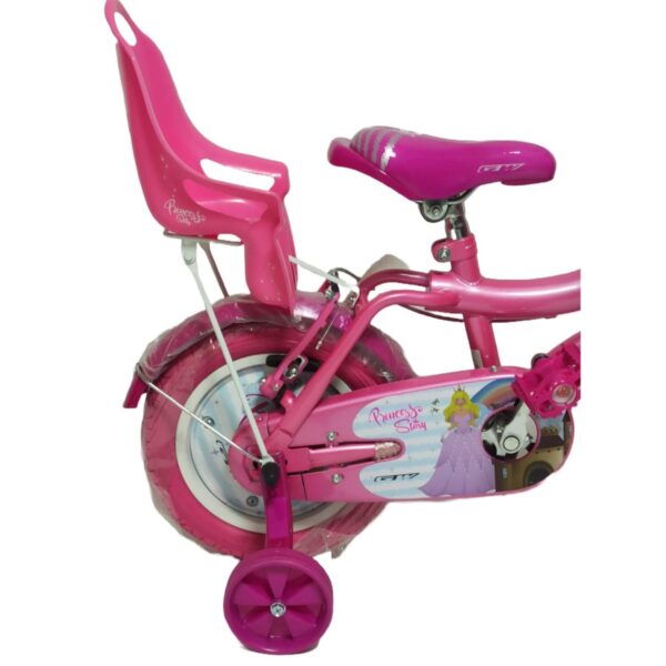 Bicicleta Rin 12p Princess Story Gw Rosada - Imagen 3