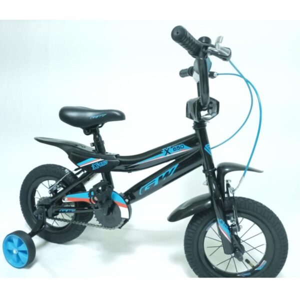 Bicicleta rin 12 gw txt650 super negro-azul - Imagen 2