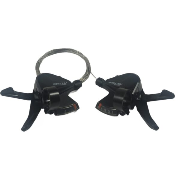 GRUPO SHIMANO ALTUS DISCO HYD 2-9VEL RD-M202, BL/BR-MT200, CON DESCARRILADOR SUNRACE - Imagen 7