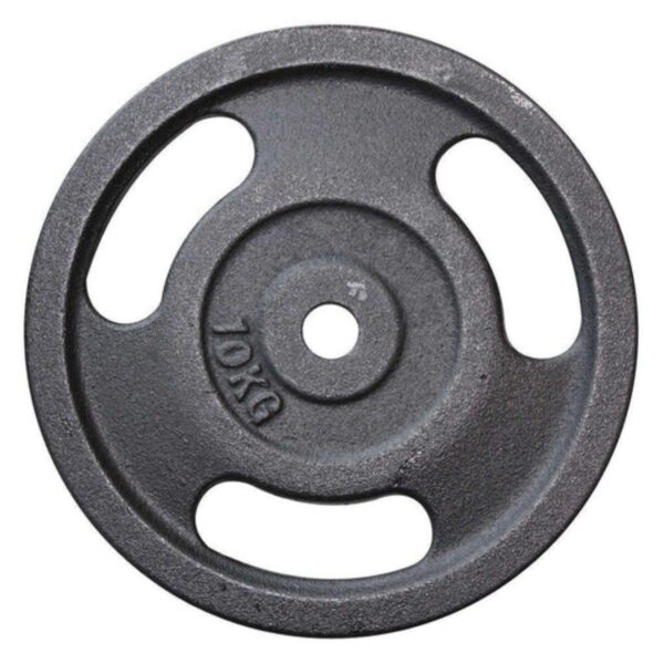 DISCOS ESTANDAR 1P 10KG CON AGARRE SPORTFITNESS