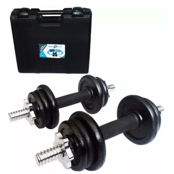 Kit Mancuernas 12KG Sport Fitness Negro
