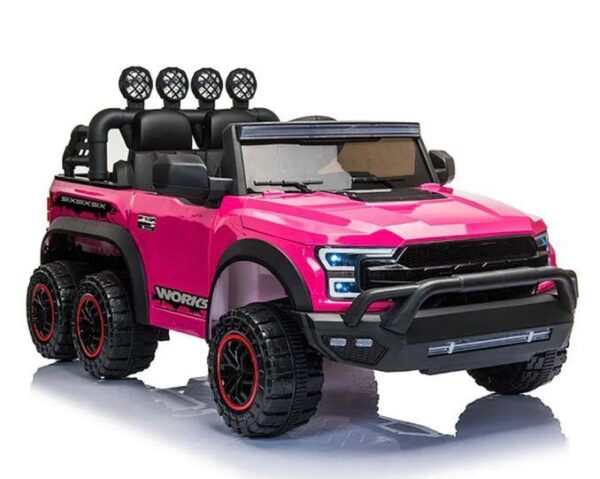 Carro Eléctrico Montable Jeep Fucsia - Imagen 5
