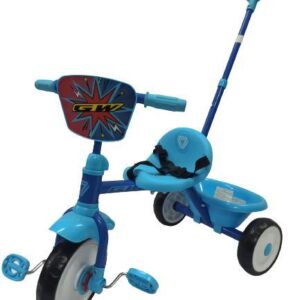 Triciclo Littie Con Canasta Trasera Gw Azul